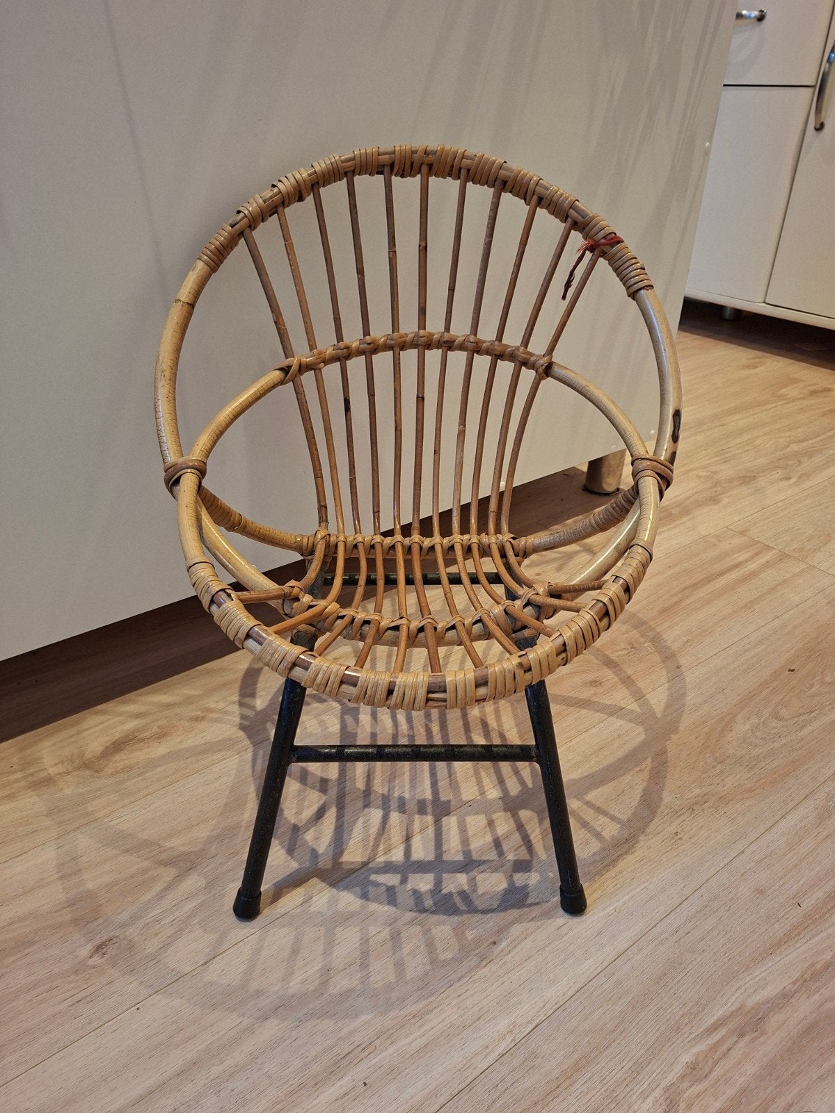 vintage rotan kinderstoel, Kinderen en Baby's, Ophalen