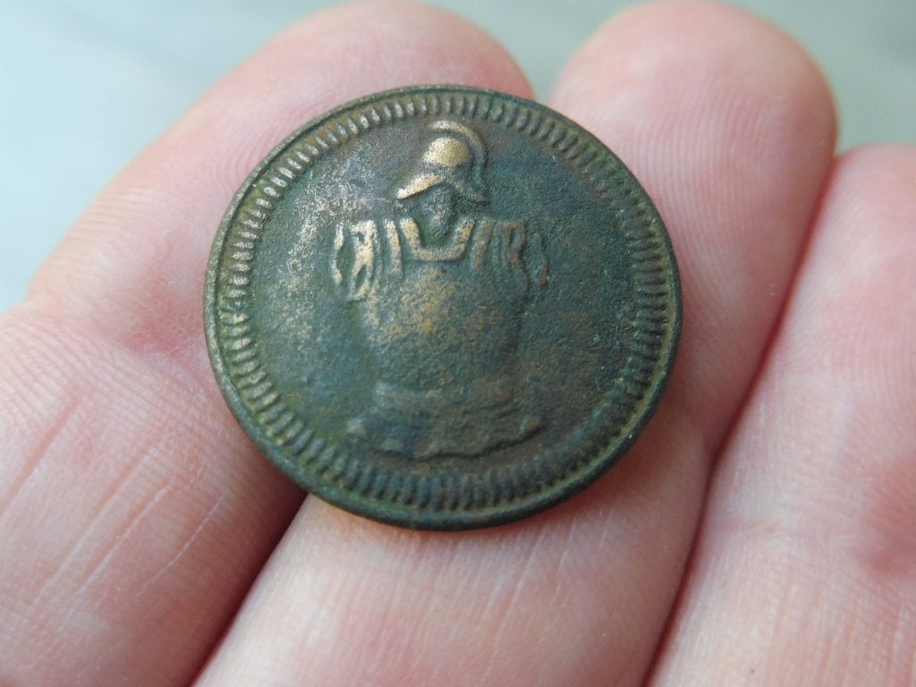 Franse Uniformknoop Genie Militaire – Napoleon III, Verzamelen, Militaria | Algemeen, Verzenden, Landmacht, Overige typen