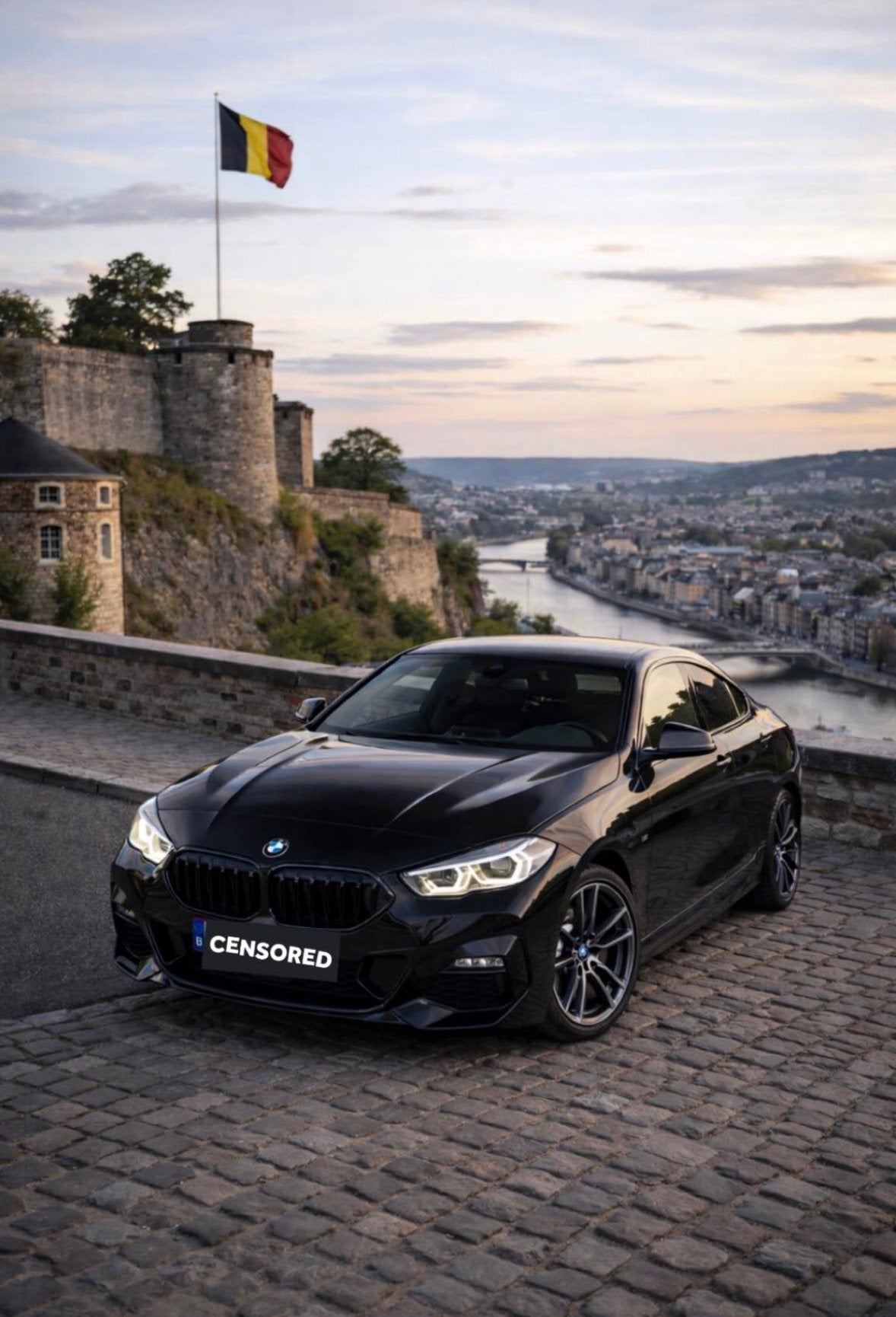BMW 218i Gran Coupé M Sport 2023|40.000 km |BMW Garantie, Achat, Euro 6, Entretenue par le concessionnaire, Noir
