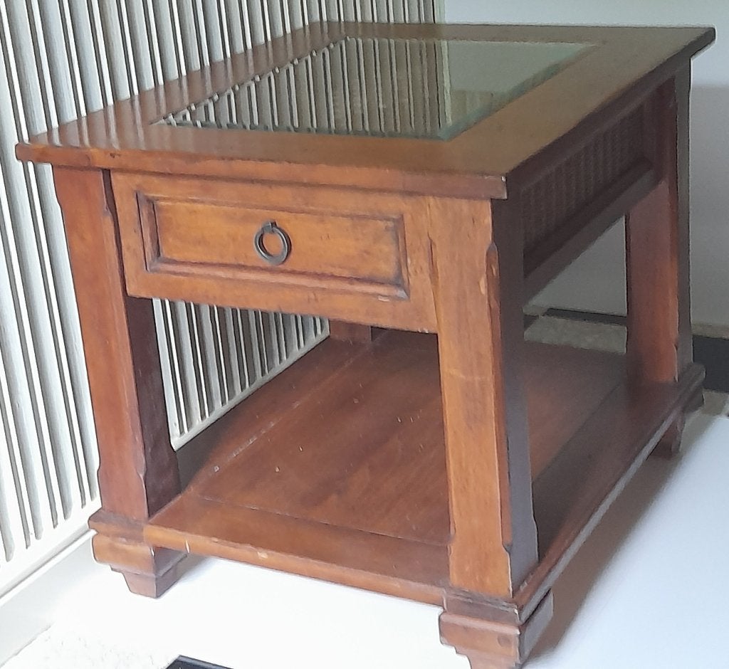 table d'angle, 55 à 75 cm, Landelijk, Enlèvement, Rectangulaire