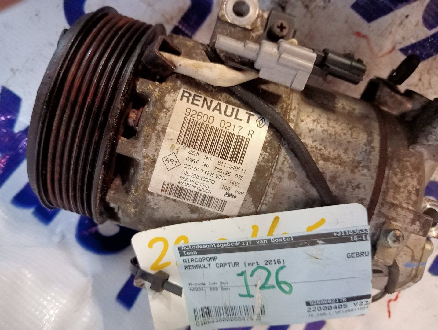 Renault Clio IV (5R) (2013 - 2021) Airco pomp 926000217R, Renault, -, Utilisé, -