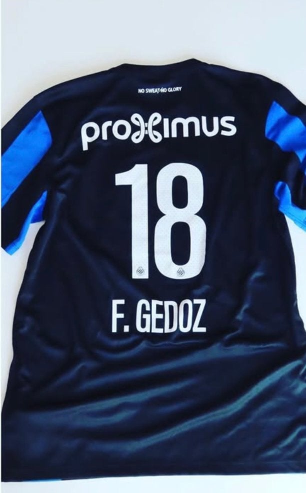 Match worn Club Brugge shirt, Enlèvement ou Envoi, Comme neuf, Maillot