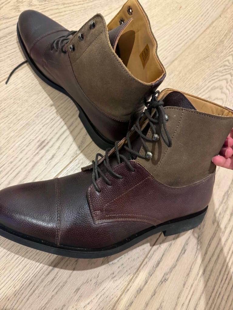 Derby Boots taille 41 - Neuf, Ophalen, Bruin, Boots, Nieuw