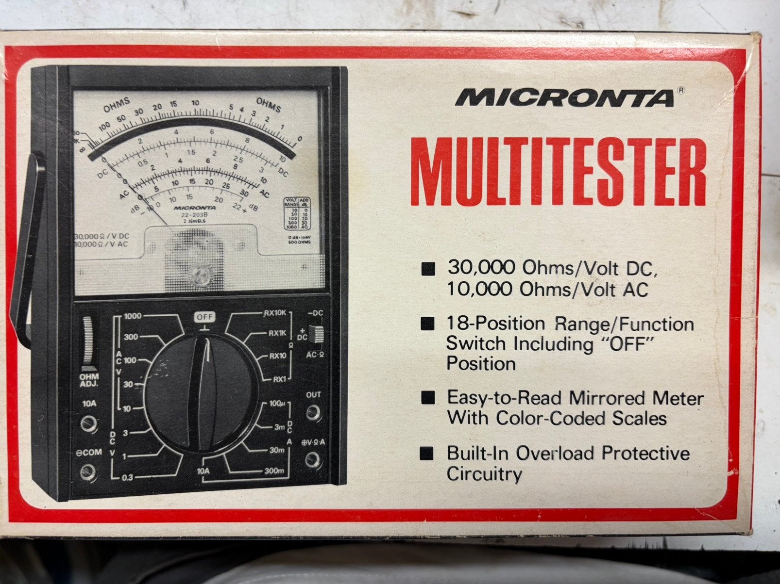Analoge multimeter microbta, Enlèvement, Comme neuf