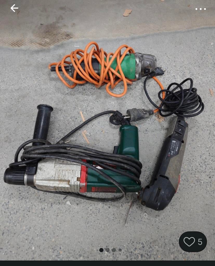 Lot Machine metabo Hitachi still, Enlèvement, Utilisé