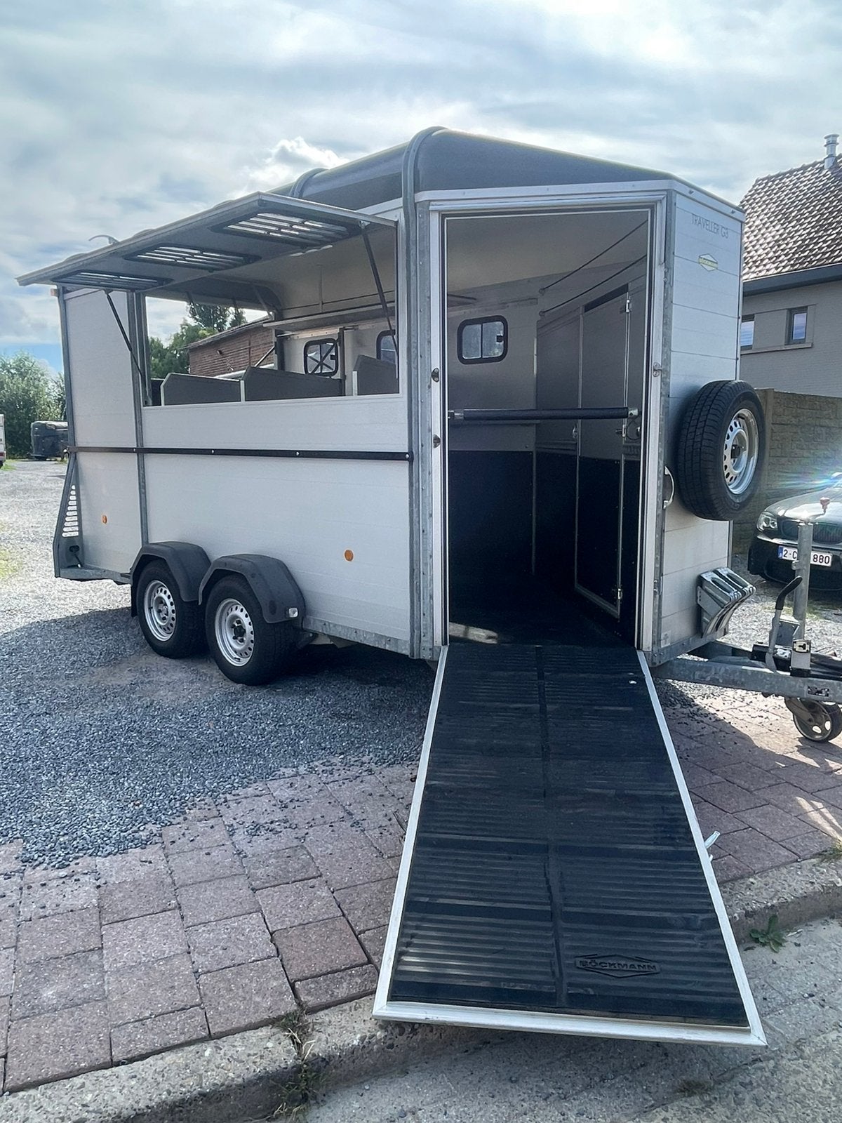 Bockmann Traveller 3 p deluxe 11/2017 in top staat, Ophalen, Zo goed als nieuw, Aluminium, 3-paards trailer