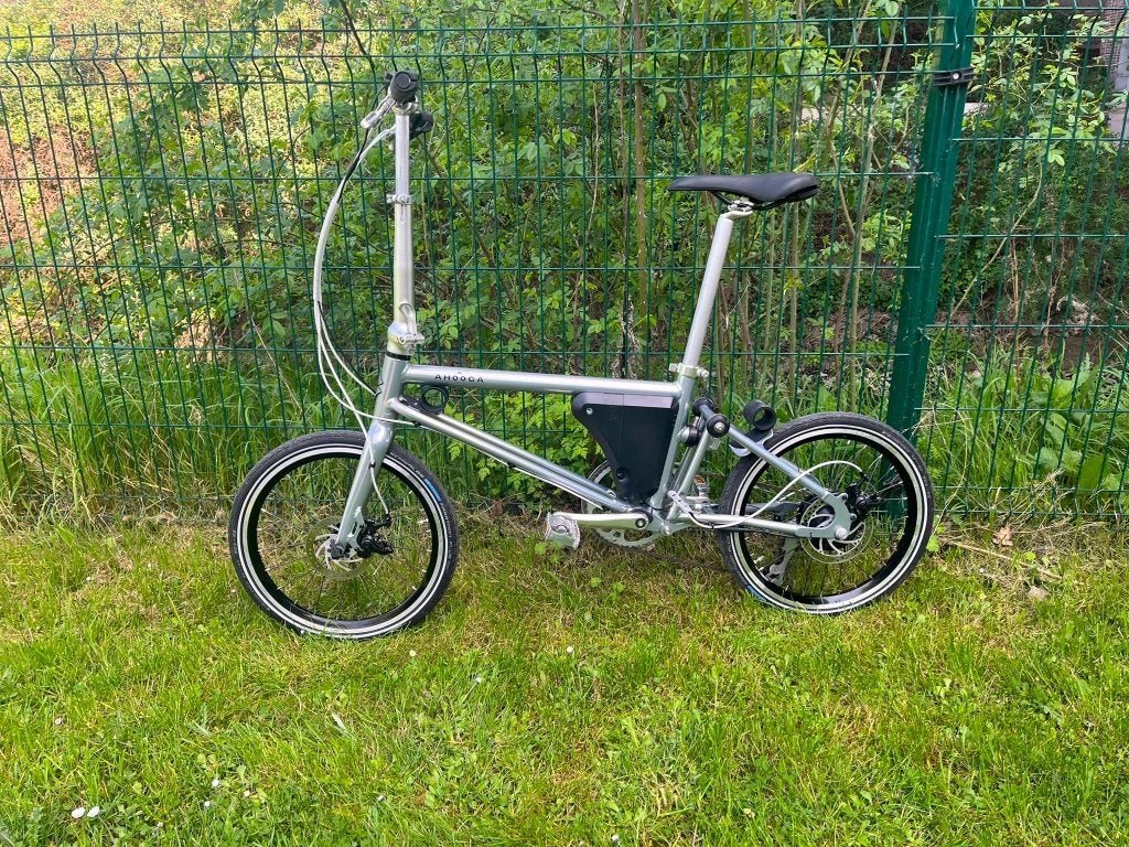 Vélo Ahooga 36v, Vélos & Vélomoteurs, Brompton, Comme neuf, Enlèvement, Totalement pliable