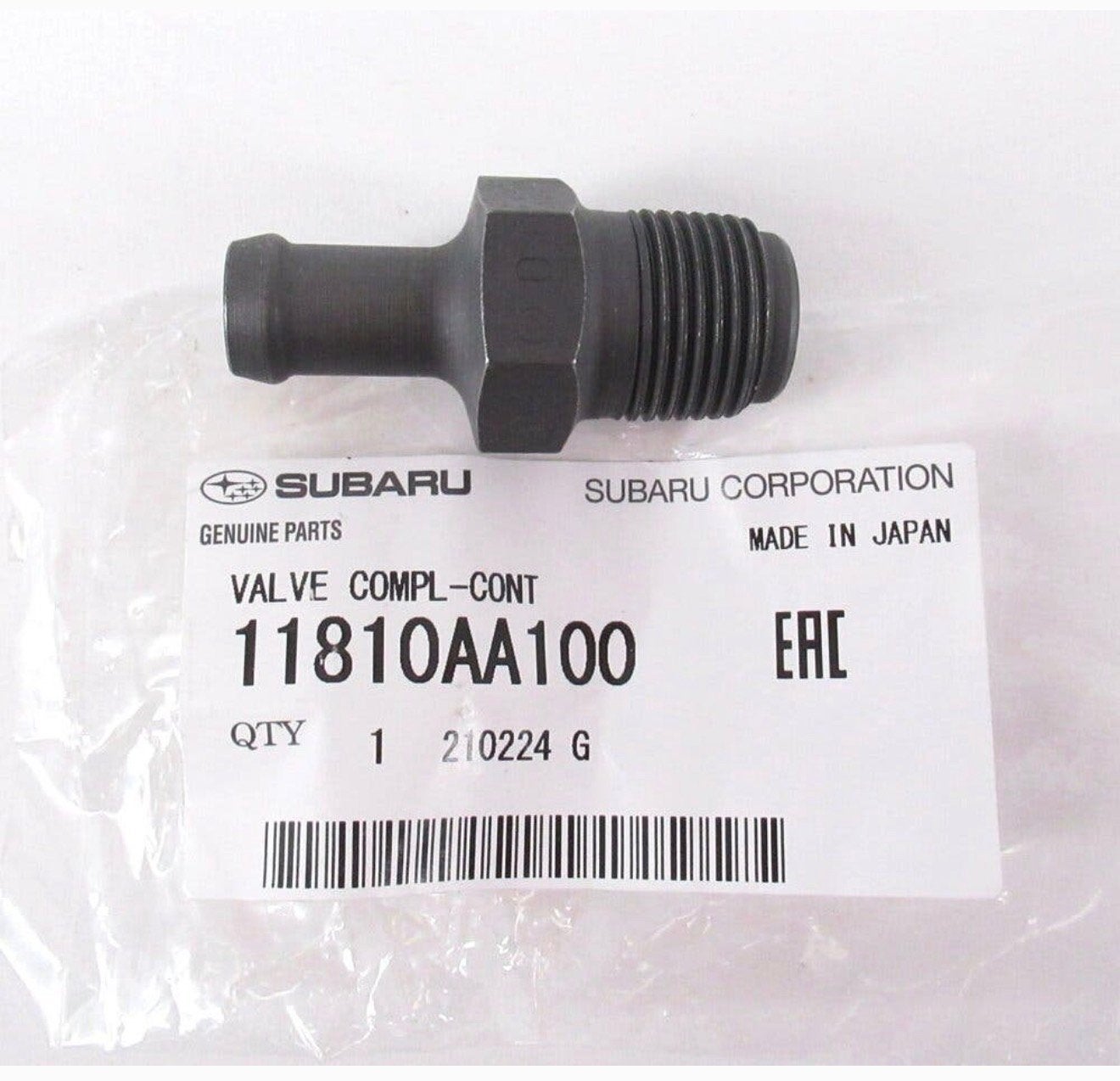 2005-2019 PCV Valve - Subaru (11810AA100) klep Dohc oem, Auto-onderdelen, Ophalen of Verzenden, Nieuw, Subaru