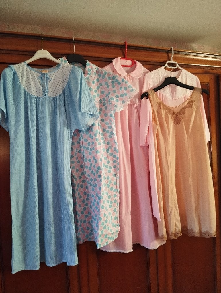 Set van 5 vintage nachtjaponnen voor dames 46/48 nieuw, Ophalen of Verzenden, Nieuw, Maat 42/44 (L)