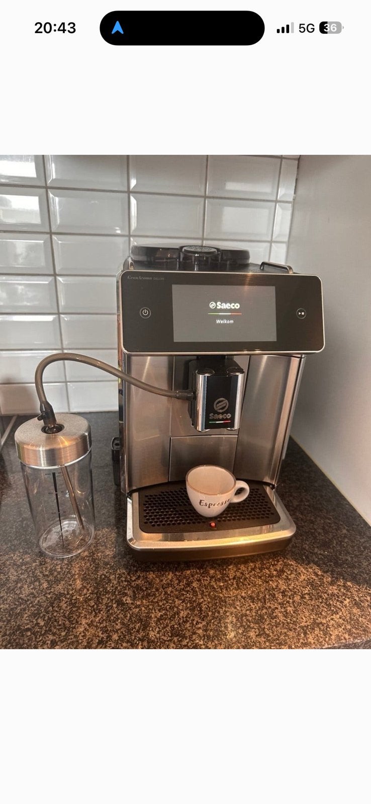 Saeco granaroma deluxe, Elektronische apparatuur, Ophalen, Zo goed als nieuw, Koffiemachine