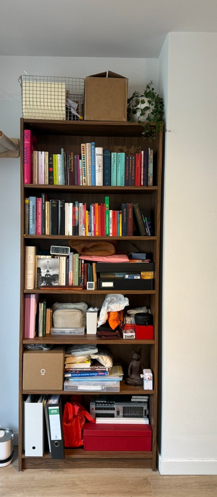 Bibliothèque IKEA BILLY – effet chêne noir / brun foncé, Maison & Meubles, Enlèvement, Utilisé, Chêne