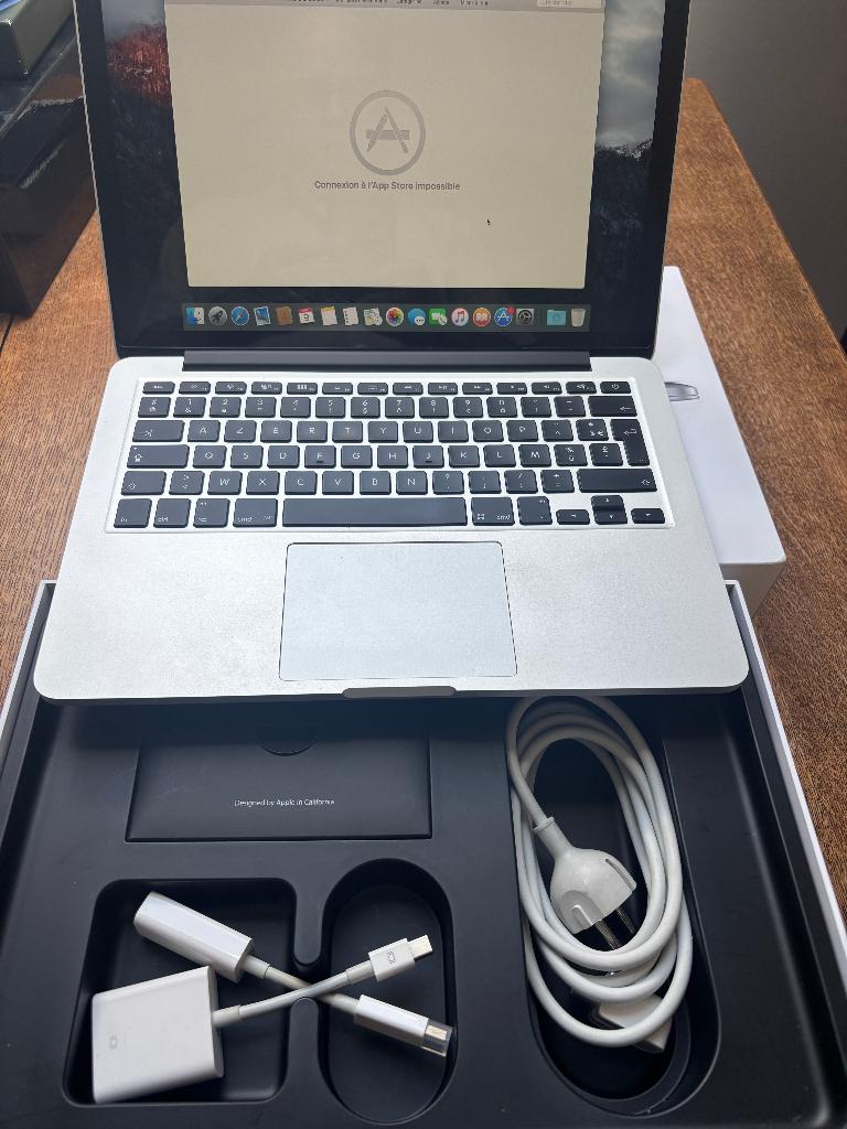 MacBook Pro (Modèle A1502), 256 GB, Comme neuf, Azerty, 2 à 3 Ghz