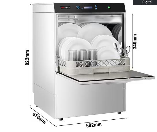 3.9KW professionele dubbelwandige digitale vaatwasser, Ophalen, Gebruikt, Reinigen