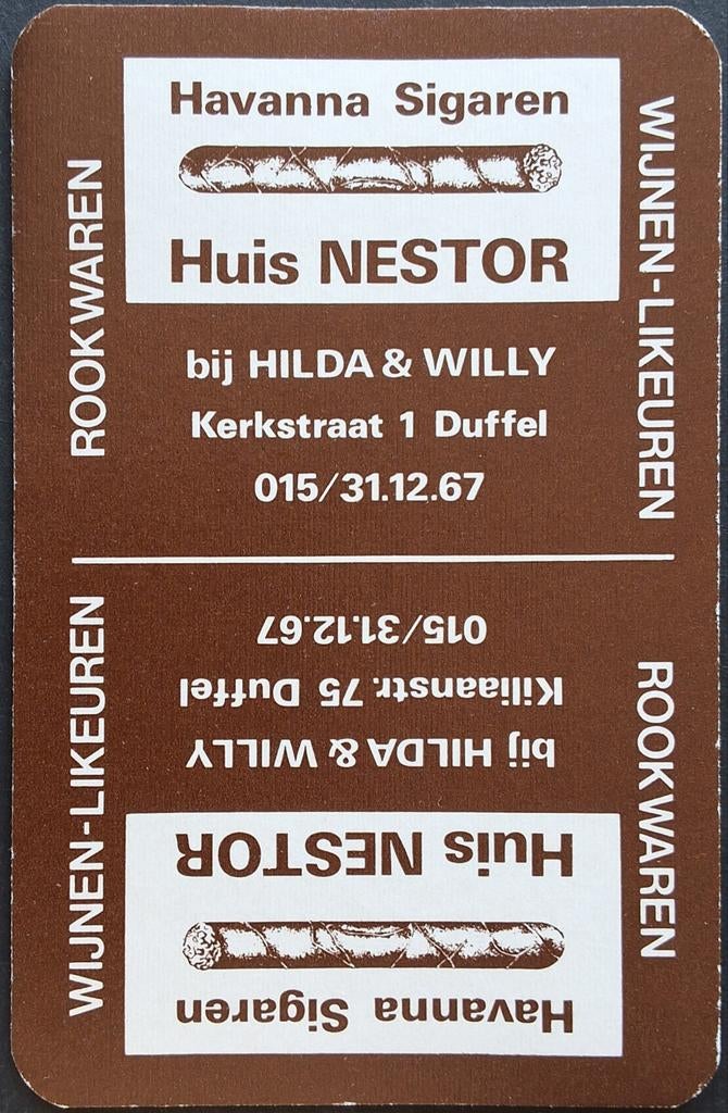 1 Speelkaart  Huis Nestor, Verzamelen, Ophalen of Verzenden