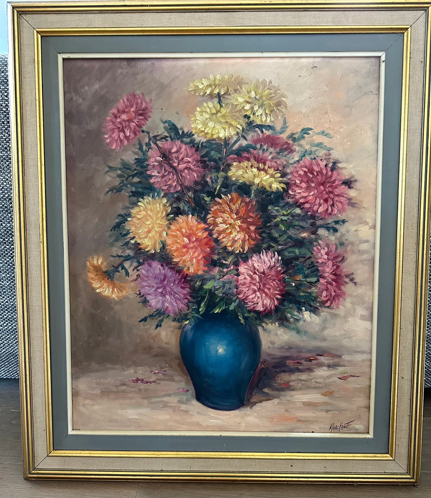 Schilderij, Antiquités & Art, Art | Peinture | Classique, Enlèvement, Fleurs