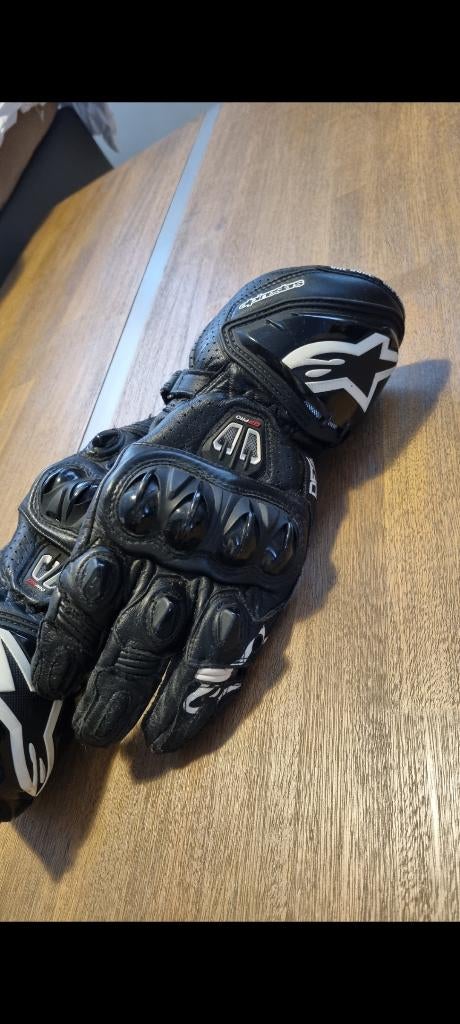 Lederen motorhandschoenen, Motoren, Ophalen, Tweedehands, Handschoenen, Alpinestars