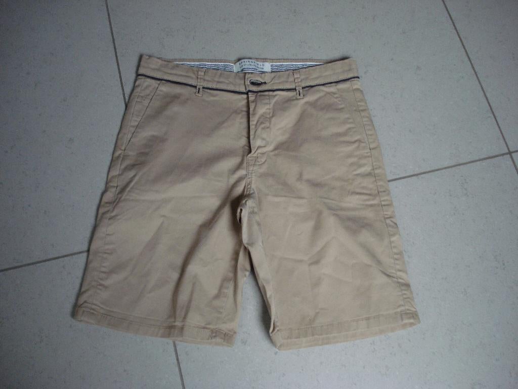 Springfield bruine short, jongens/heren. mt EUR 36, Kleding | Heren, Broeken en Pantalons, Ophalen of Verzenden, Gedragen, Bruin