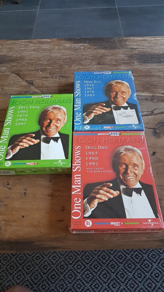 Toon hermans dvd boxen, Cd's en Dvd's, Dvd's | Cabaret en Sketches, Ophalen, Alle leeftijden, Toon Hermans, Nederlands
