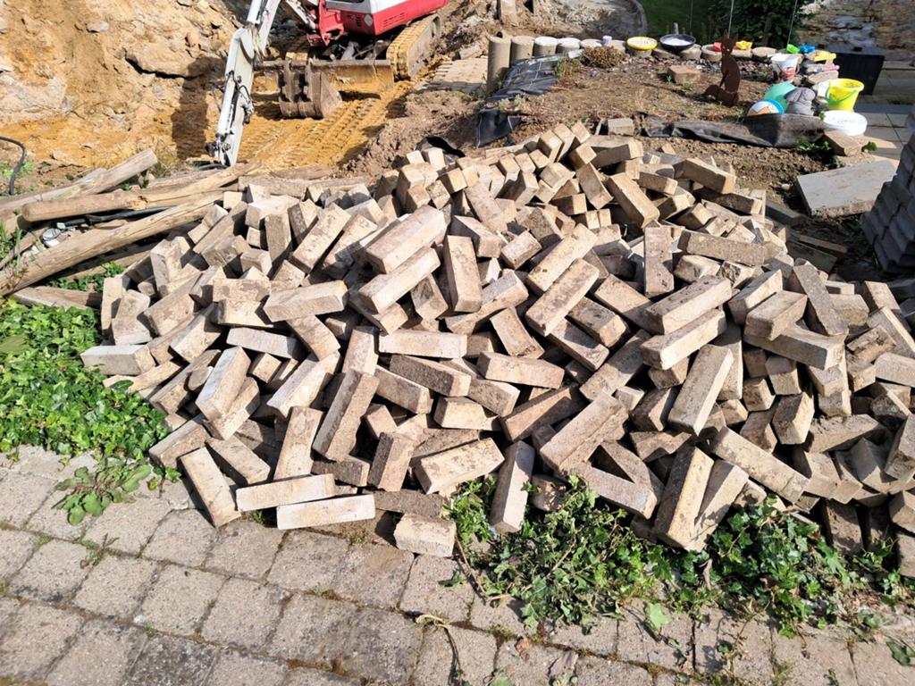 GRATIS klinkers, Enlèvement, Briques