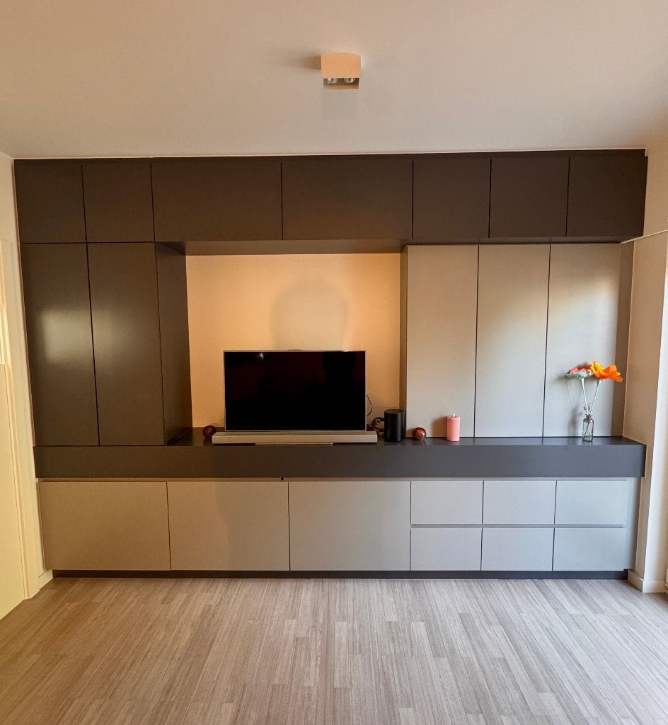 Moderne inbouwkast, Ophalen, 200 cm of meer, Zo goed als nieuw, 50 tot 75 cm