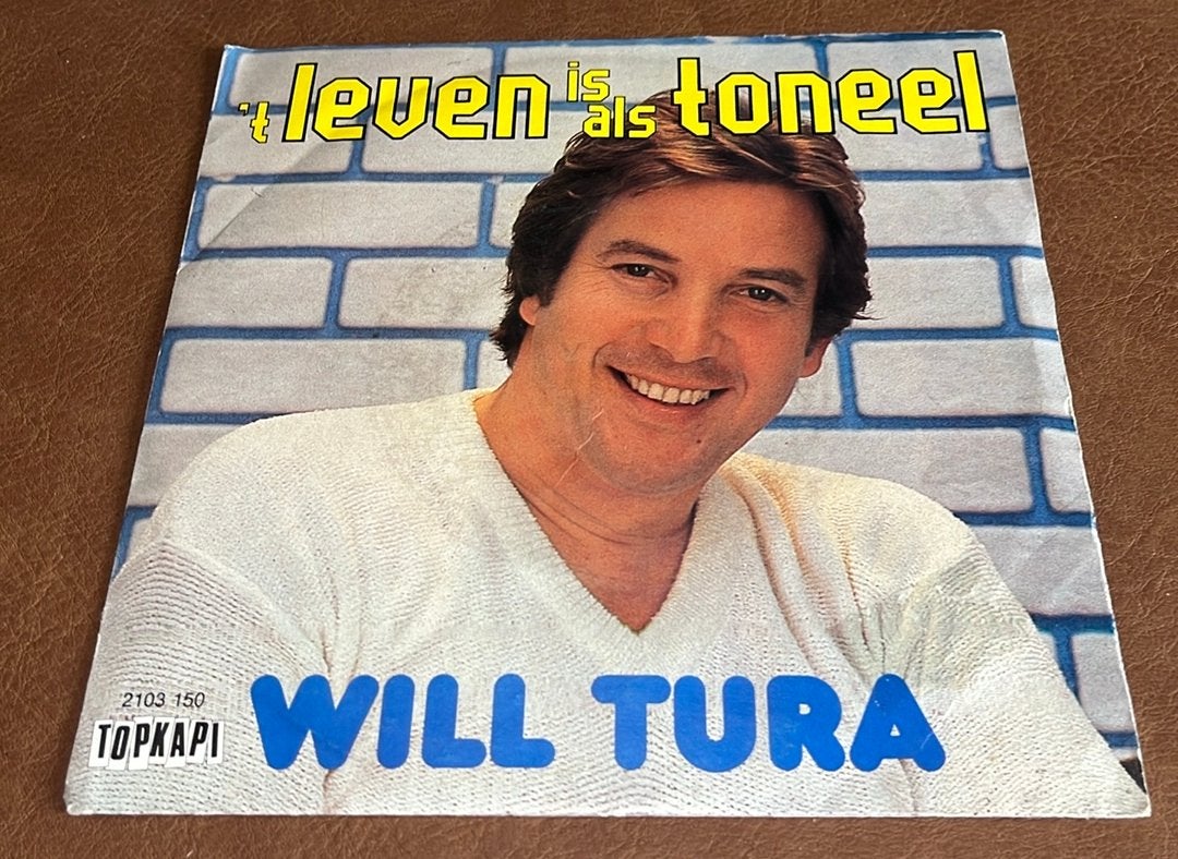 Will Tura ‎– 't Leven Is Als Toneel - 7” vinyl single - BE, Cd's en Dvd's, Vinyl Singles, Ophalen of Verzenden, Gebruikt, Single