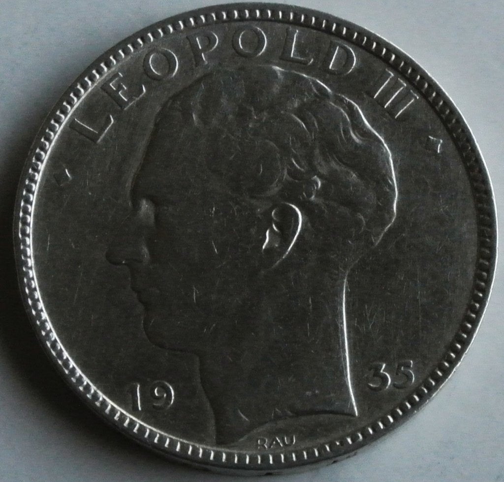 BELGIQUE 20 Fr LEOPOLD III ARGENT 1935, Enlèvement ou Envoi, Monnaie en vrac, Argent, Argent