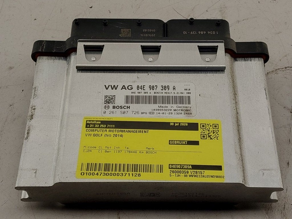CALCULATEUR MOTEUR ECU Volkswagen Golf VII (AUA), Robert Bosch AG, Volkswagen, Utilisé, Robert-Bosch-Allee 1
74232  Abstatt, DE