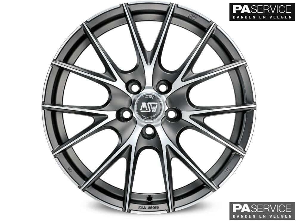 Nw 17 inch MAT ANTRACIETE MSW velgen voor Mini R53 R56 4x100, Neuf, Pneus et Jantes, Véhicule de tourisme, -