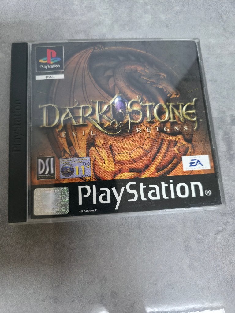 Darkstone: Evil Reigns PS1 doosje zonder cd (PAL), Gebruikt, Verzenden, 1 speler, Eén computer
