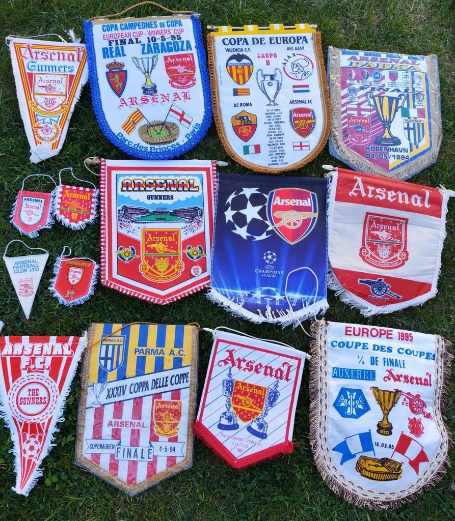 Arsenal football club 1970s-2000s collectie vaantje vaandel, Verzamelen, Ophalen of Verzenden