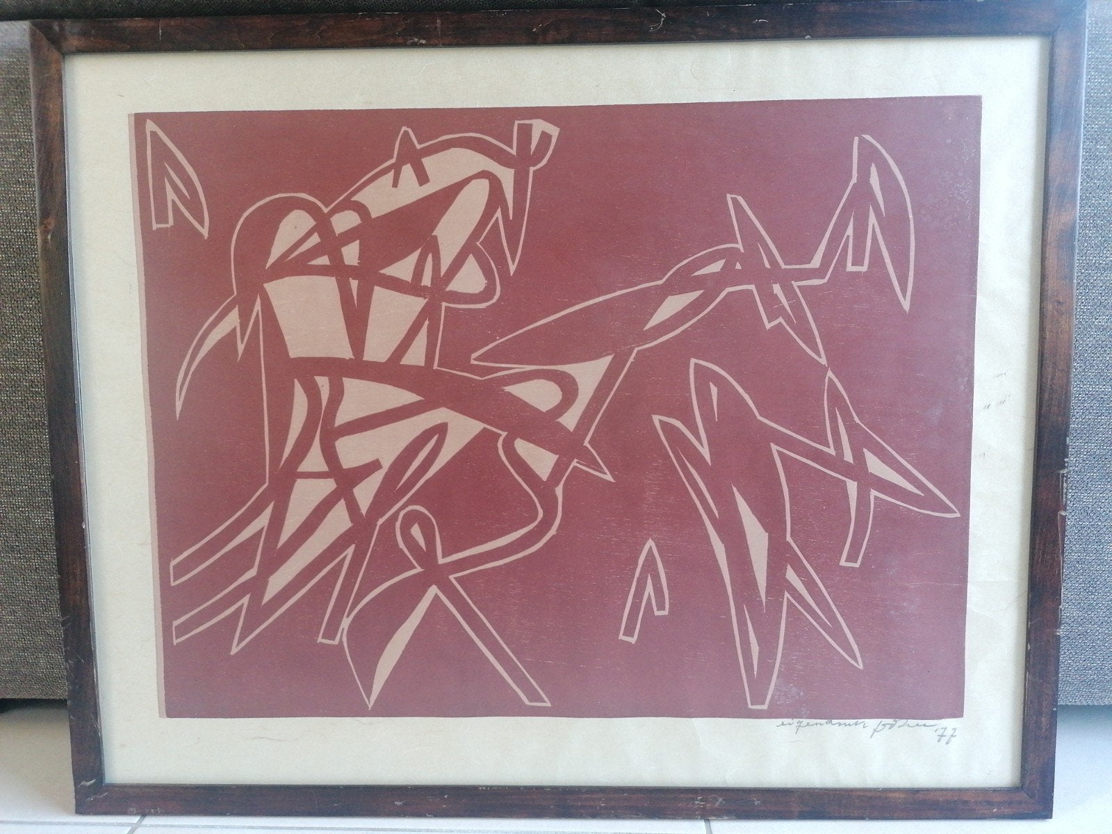 Jan van der Zee - originele eigen druk, gesigneerd, Antiek en Kunst, Ophalen, Gesigneerd