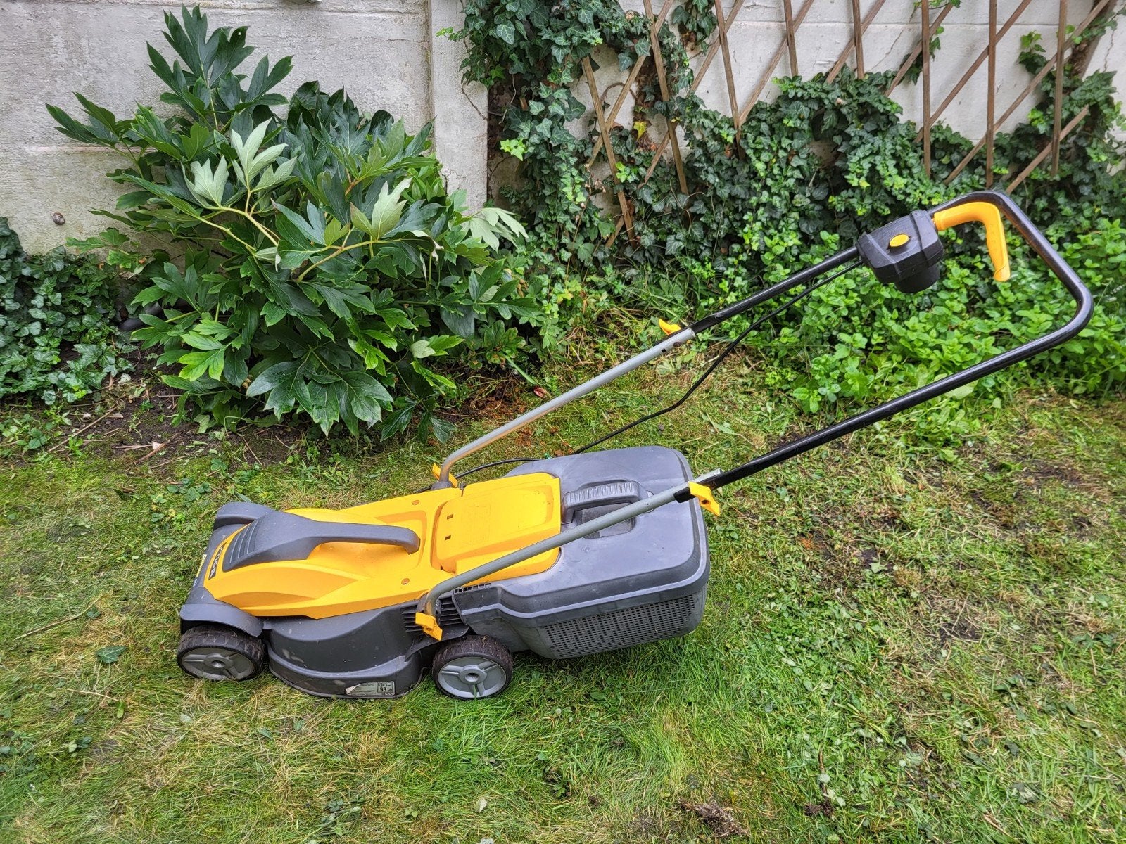 Electrische grasmaaier, Ophalen, Gebruikt, Elektrische grasmaaier, Opvangbak