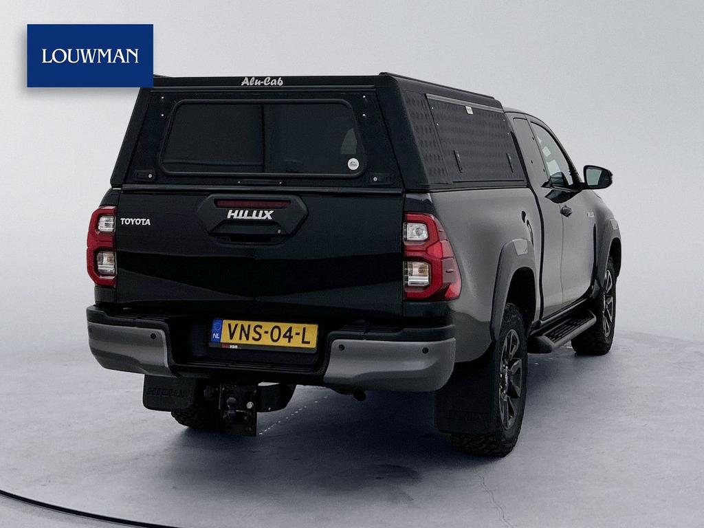 Toyota HiLux 2.8 D-4D Xtra Cab Invincible 204pk Adaptieve cr, Auto's, Automaat, Parkeersensor, Zwart, 185 g/km
