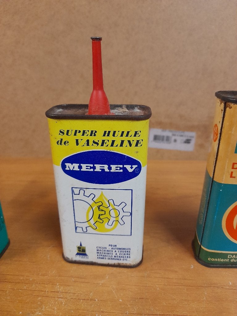ancienne burette huile vide merev super vaseline, Enlèvement ou Envoi, Utilisé, Autres types