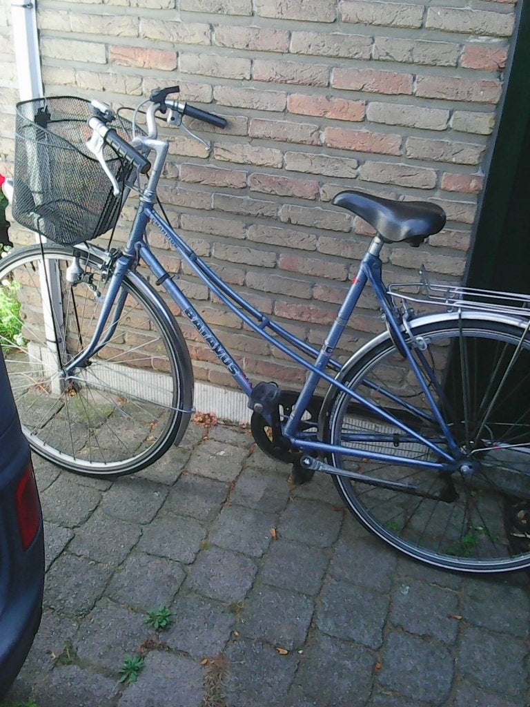damesfiets batavus 28 inch met mandje, Vitesses, Batavus, Comme neuf, Enlèvement