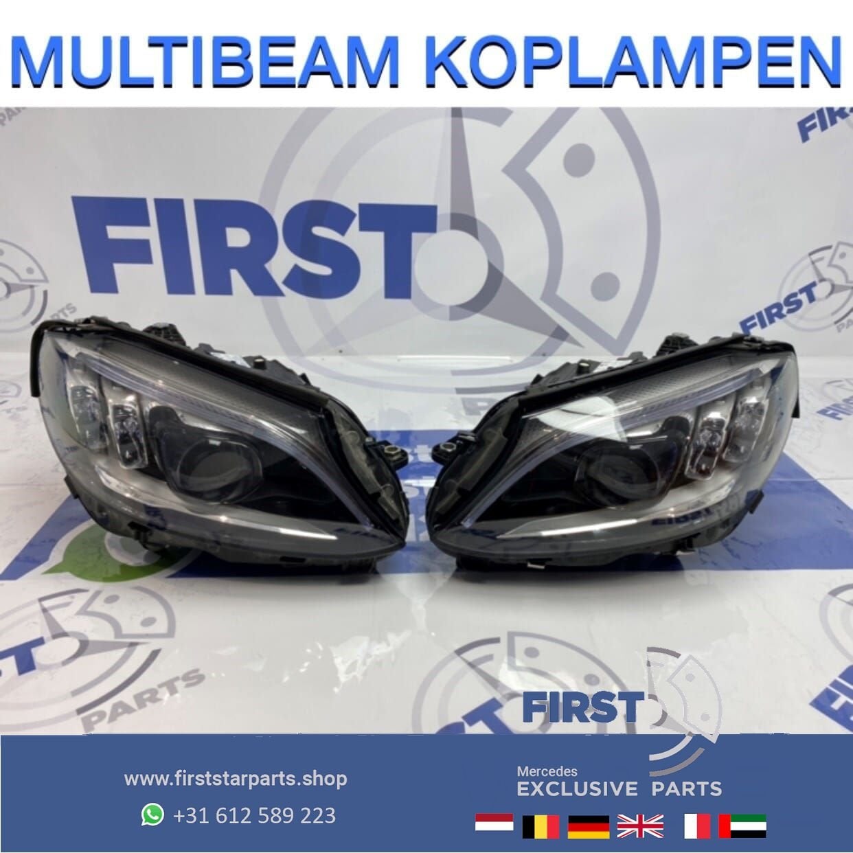 W205 Facelift Multibeam LED koplamp set COMPLEET Mercedes C, Autos : Pièces & Accessoires, Éclairage, Utilisé, -, -, Enlèvement ou Envoi