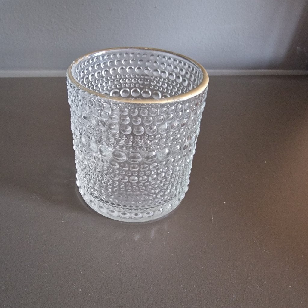 Theelichthouder Clayre & Eef, 8 cm, Waxinelichthouder, Ophalen of Verzenden, Glas