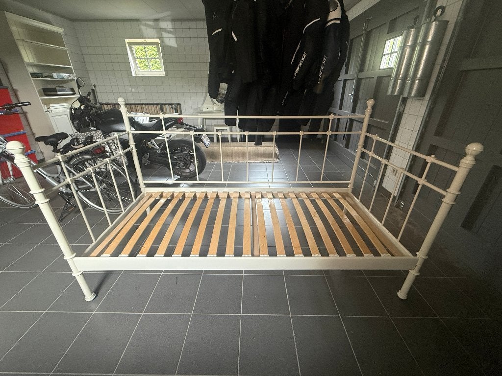 IJzeren kinderbed, Ophalen, 100 cm, Eenpersoons, Klassiek