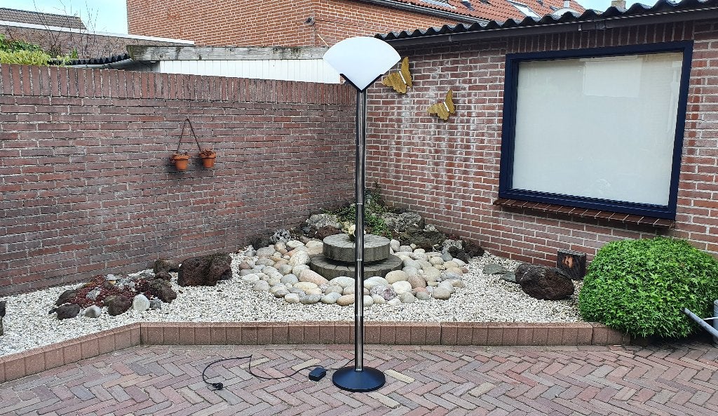 Lampadaire Mazegga, Maison & Meubles, Autres culots, Comme neuf, Verre, 150 à 200 cm