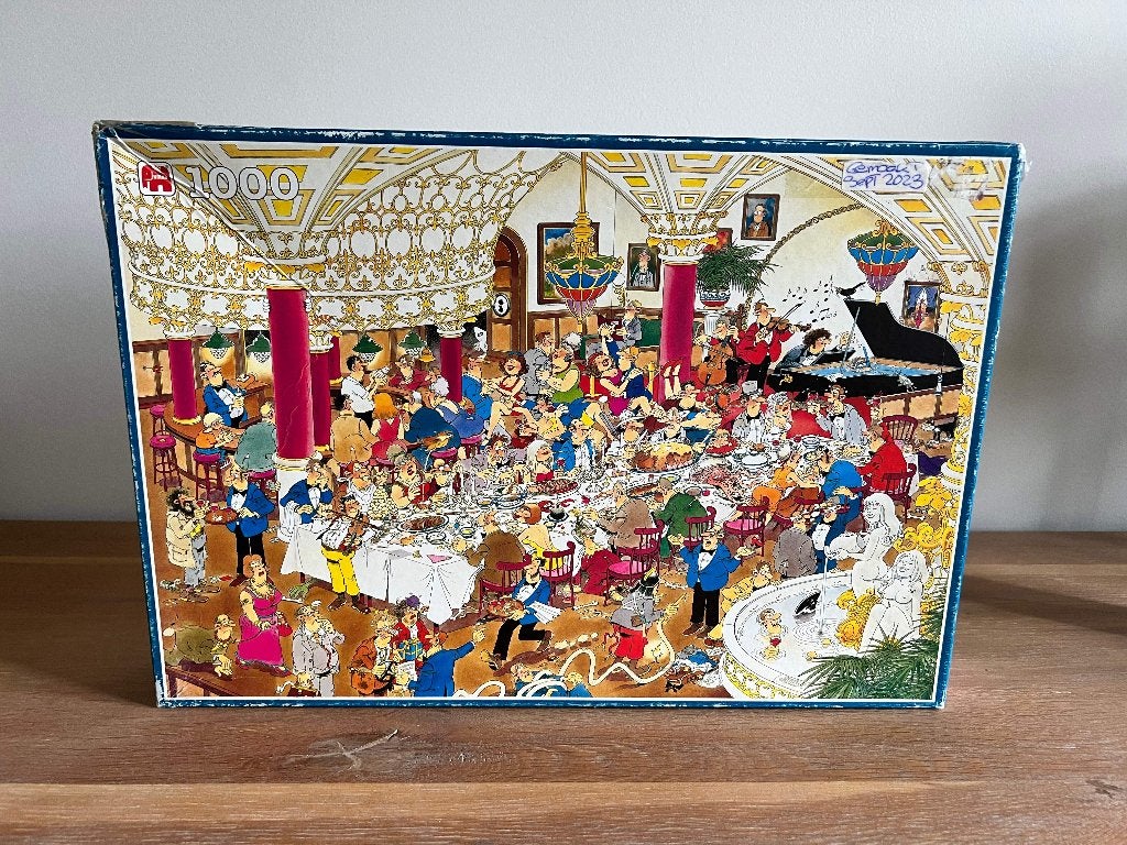 Puzzle Jan van Haasteren - Le mariage, Enlèvement ou Envoi, 500 à 1500 pièces, Utilisé, Puzzle