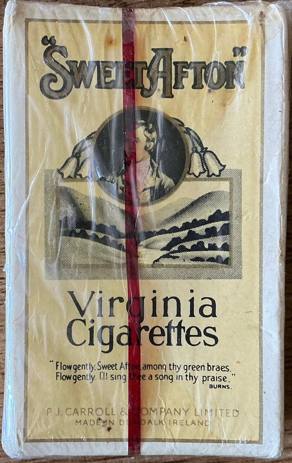 CIGARETTES VIRGINIA/SWEET AFTON BANKS, Collections, Enlèvement ou Envoi, Comme neuf, Boite à tabac ou Emballage