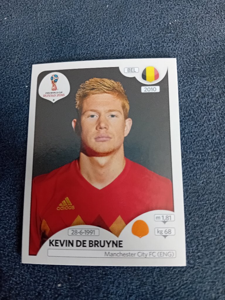 panini sticker WK Rusland 2018 De Bruyne, Verzamelen, Ophalen of Verzenden, Nieuw, Sport