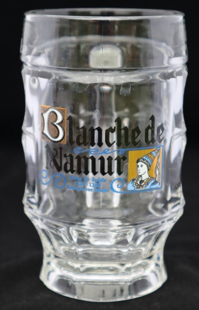 Chope à bière rétro Blance de Namur, Enlèvement, Comme neuf, Verre ou Verres, Autres marques