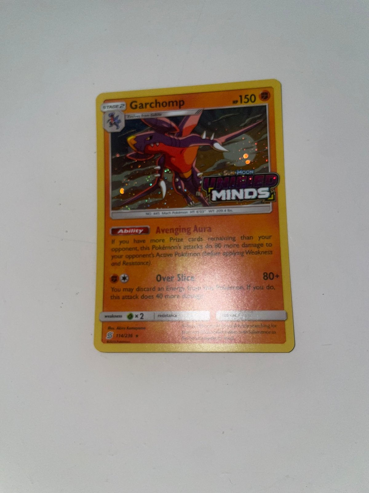 Holo estampillé Garchomp 114/236, Enlèvement ou Envoi, Comme neuf, Cartes en vrac