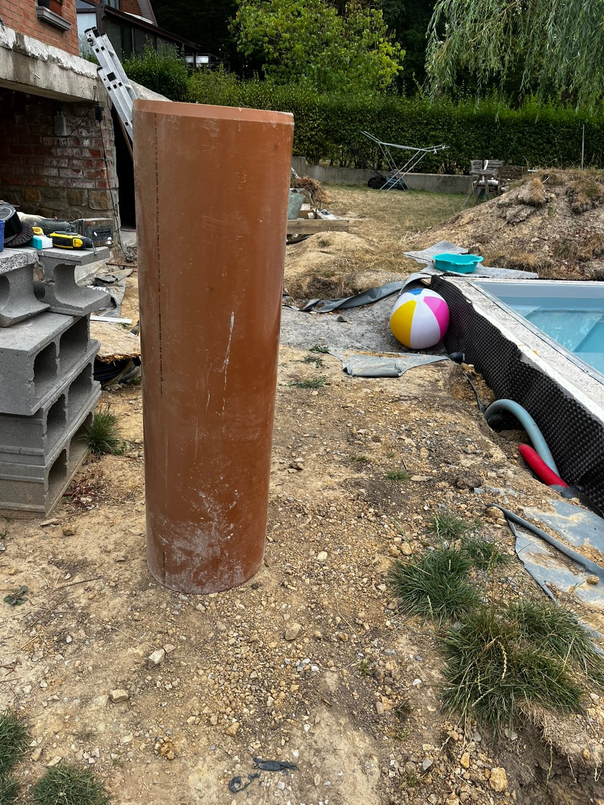 PVC 315, Doe-het-zelf en Bouw, Buizen en Afvoer, Ophalen of Verzenden, Zo goed als nieuw, PVC