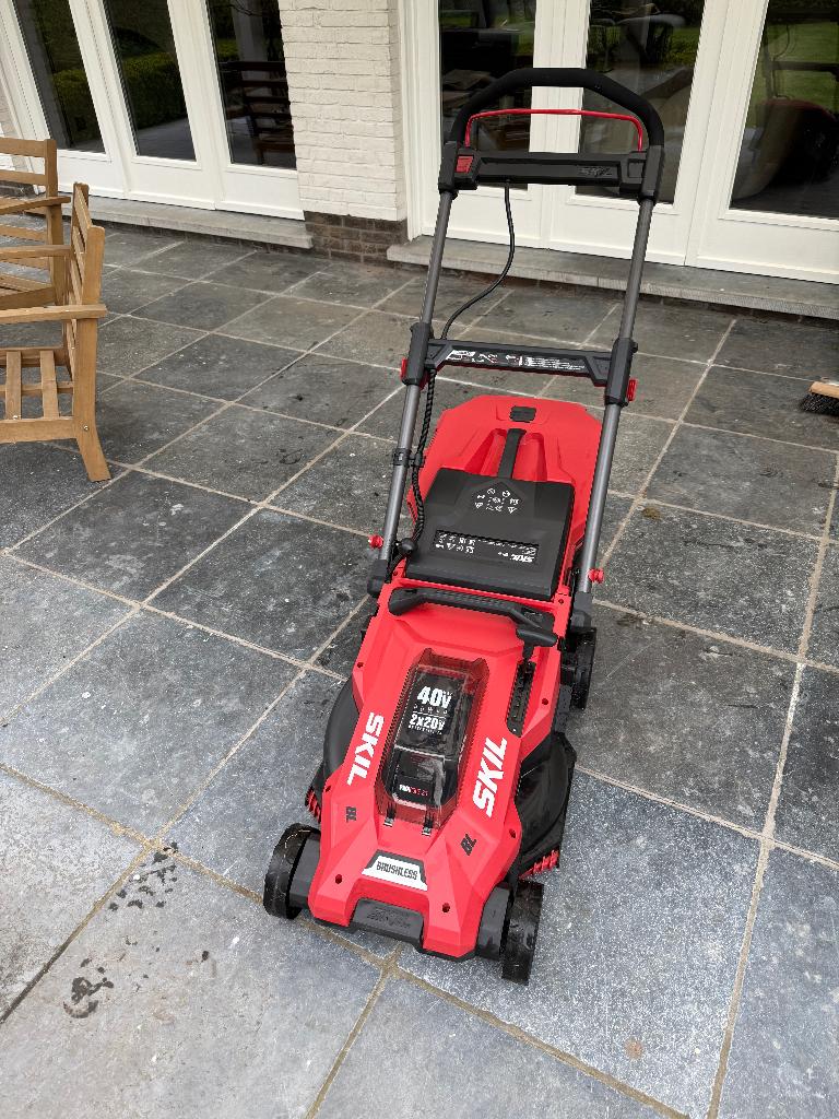 Accu Elektrische Grasmaaier SKIL 0140 BA Brushless (40V), Tuin en Terras, Grasmaaiers, Ophalen, Elektrische grasmaaier, Opvangbak
