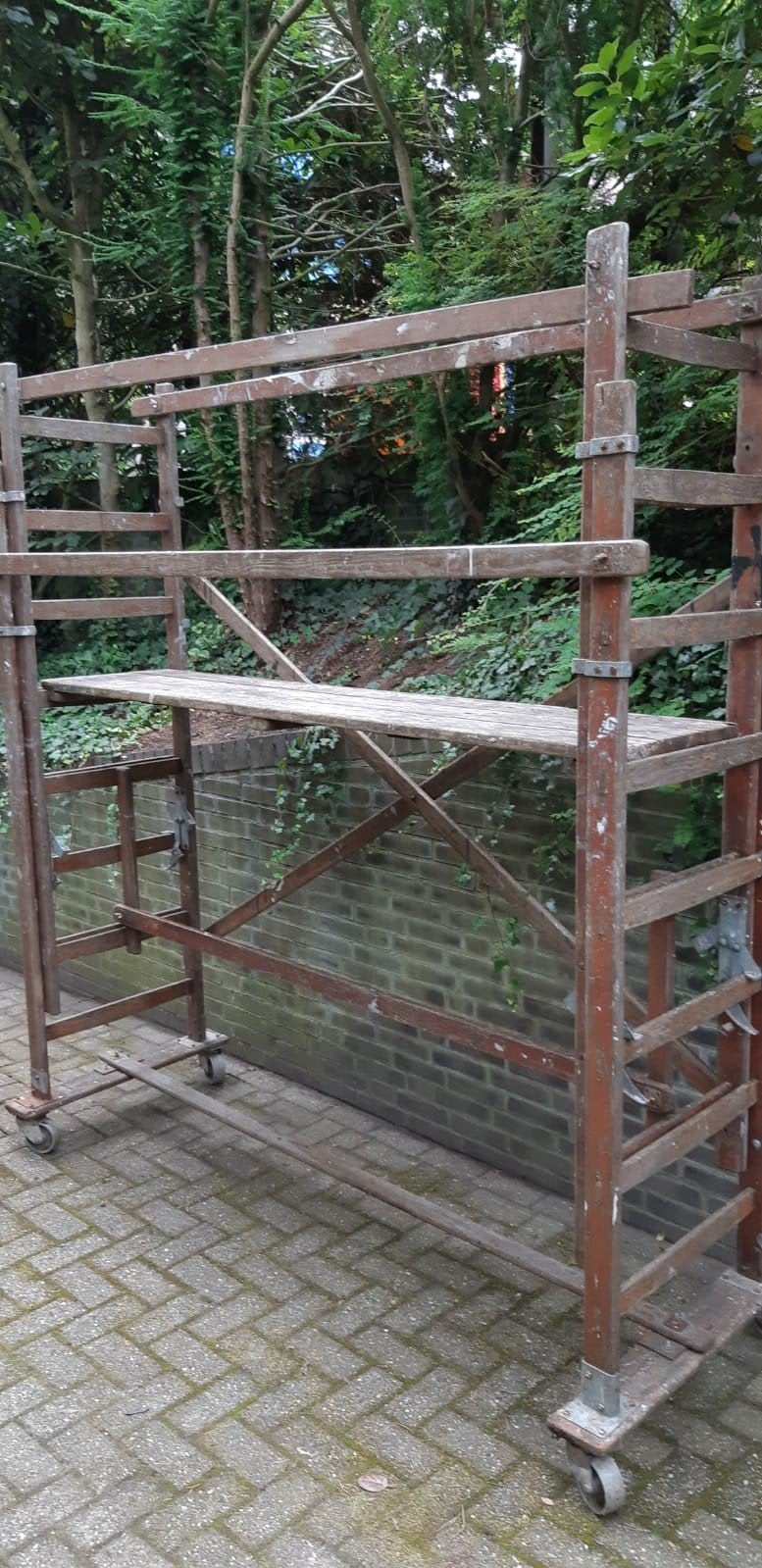 Échafaudage, échafaudage, construction, Enlèvement