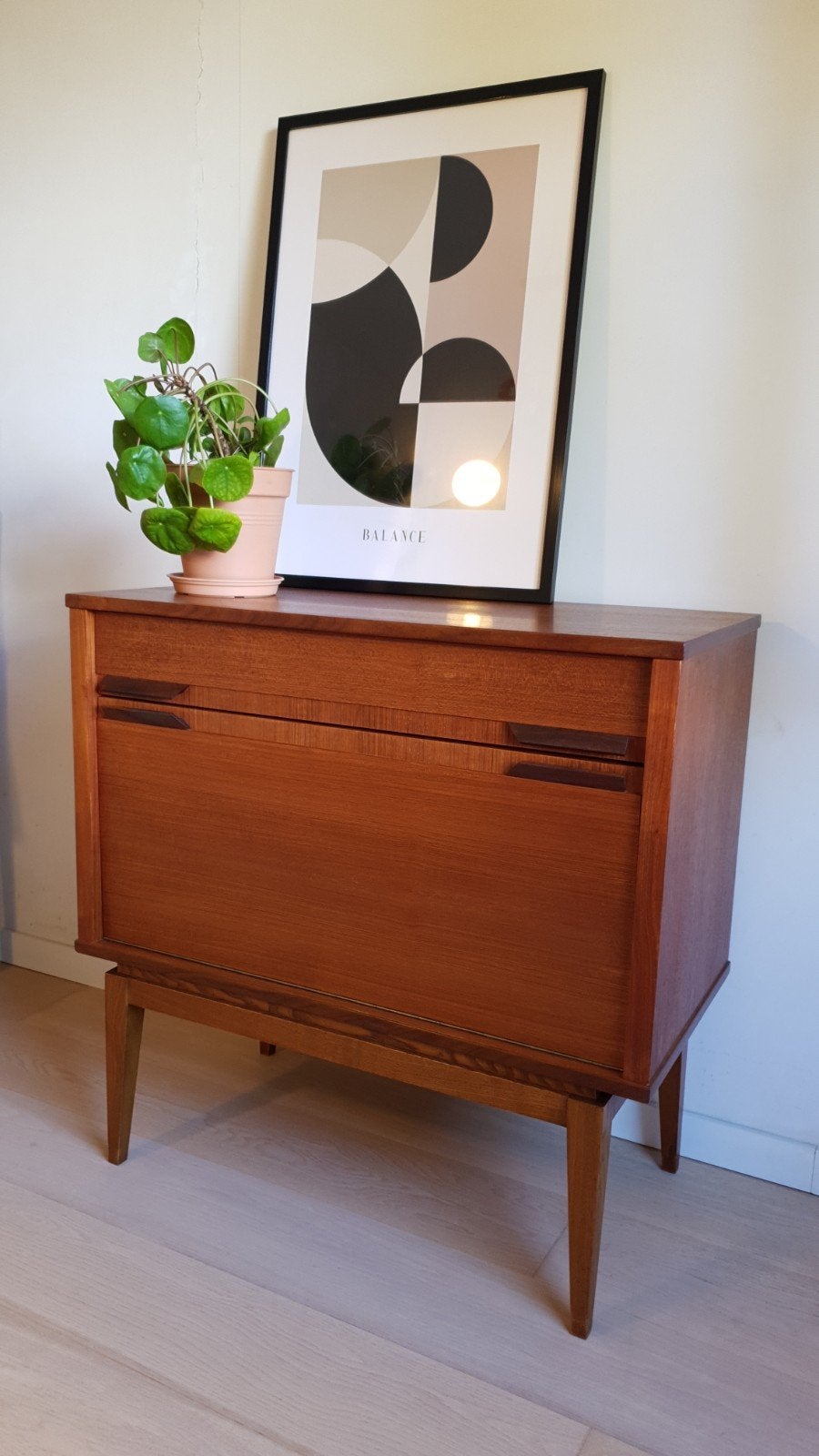 vintage deense teak barkast, Ophalen