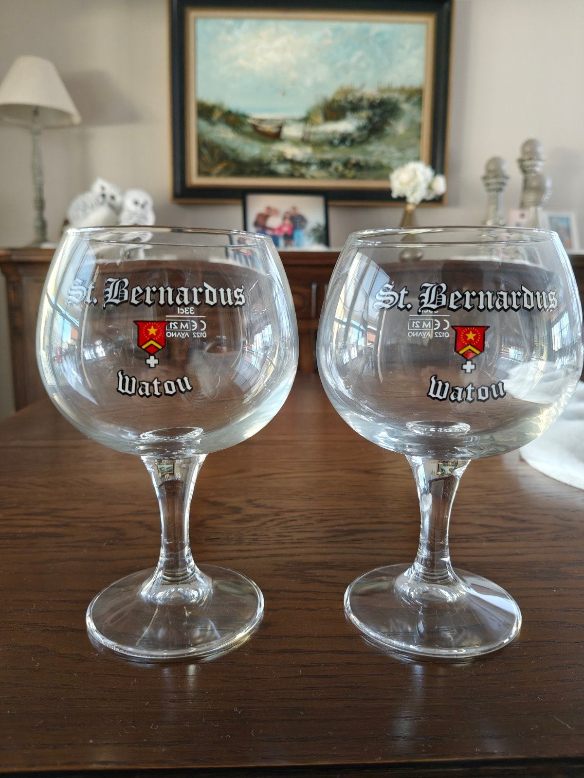 St-Bernardus glazen, Ophalen, Nieuw