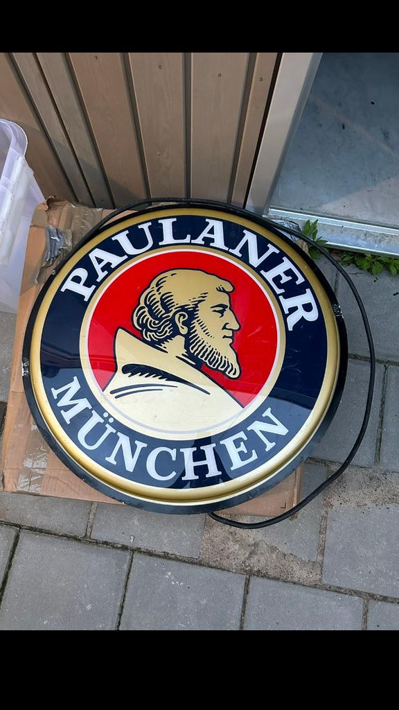 Lichtbak Paulaner bier, Verzamelen, Ophalen, Zo goed als nieuw